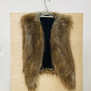 Twelfth Street by Cynthia Vincent  Vest - Faux Fur-  size M